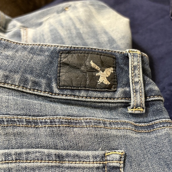 American Eagle Women's Flare Jeans Faded Blue - Picture 6 of 6